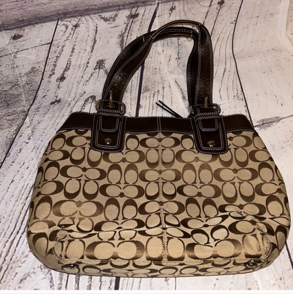 Brown coach purse like new - Picture 2 of 5